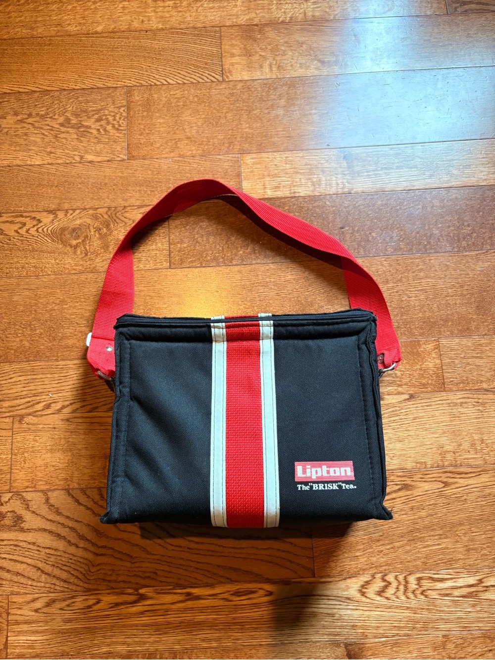 Brisk Black & Red Insulated Shoulder Cooler Bag